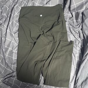 CRZ YOGA Olive Green Leggings